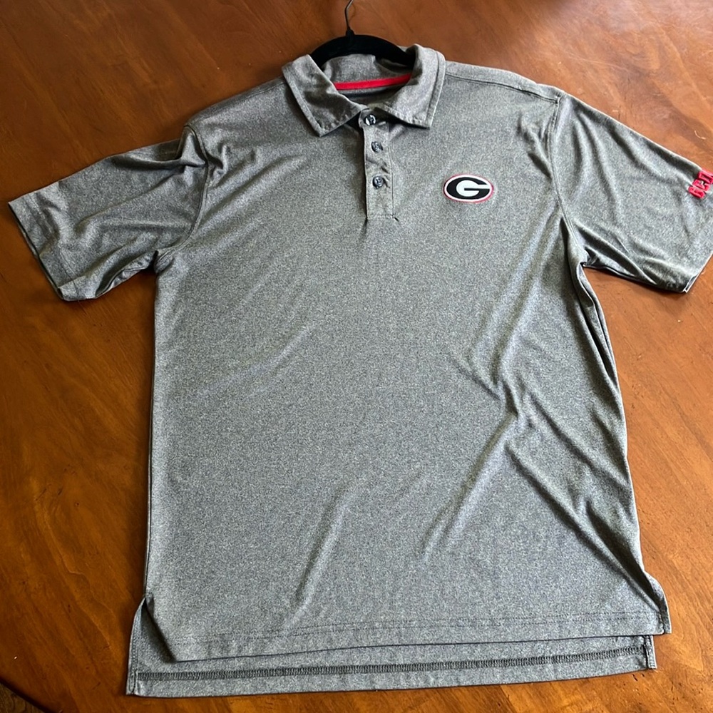 University of Georgia  gray golf shirt
